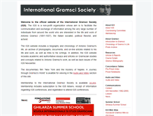 Tablet Screenshot of internationalgramscisociety.org